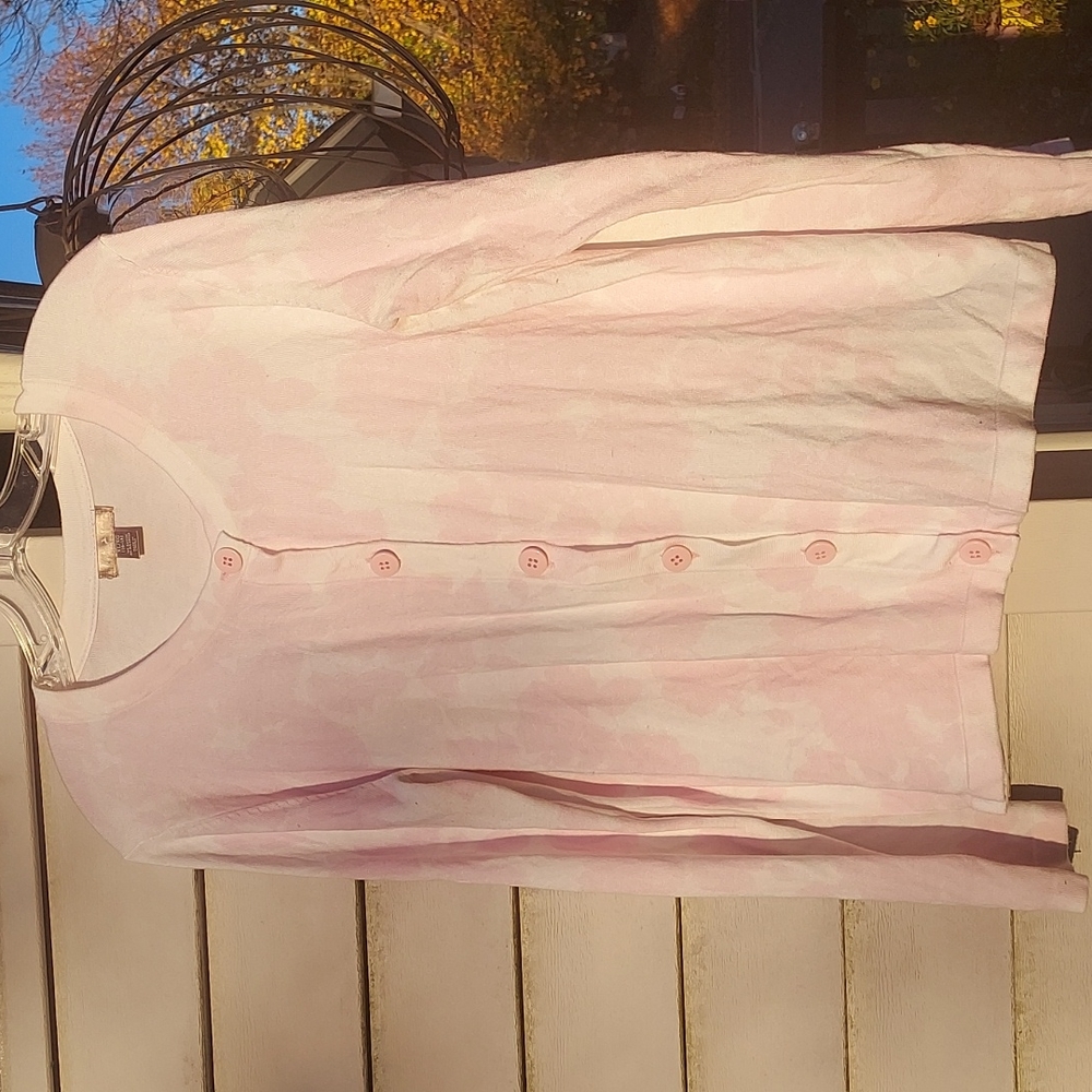 Sweater, White Stag, size XL, White and Pink